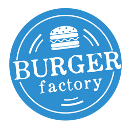 @Burgers Factory & More logo.